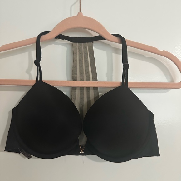 Victoria's Secret Black Bra with Gold Accent - Picture 1 of 4